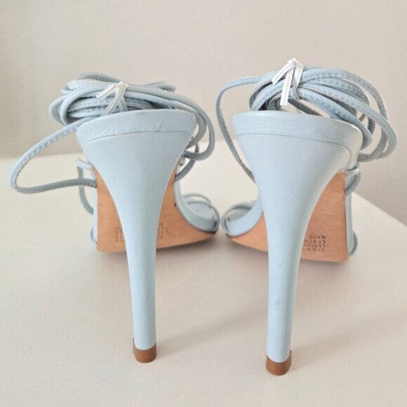 Zimmermann Powder Blue Lace Up High Heels Shoes b71e - Picture 4 of 7